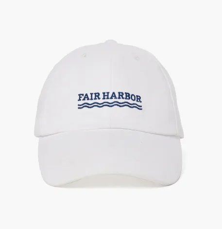 Fair Harbor The Boardwalk Dad Hat - White