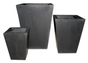 Fiberstone Square Taper Planters