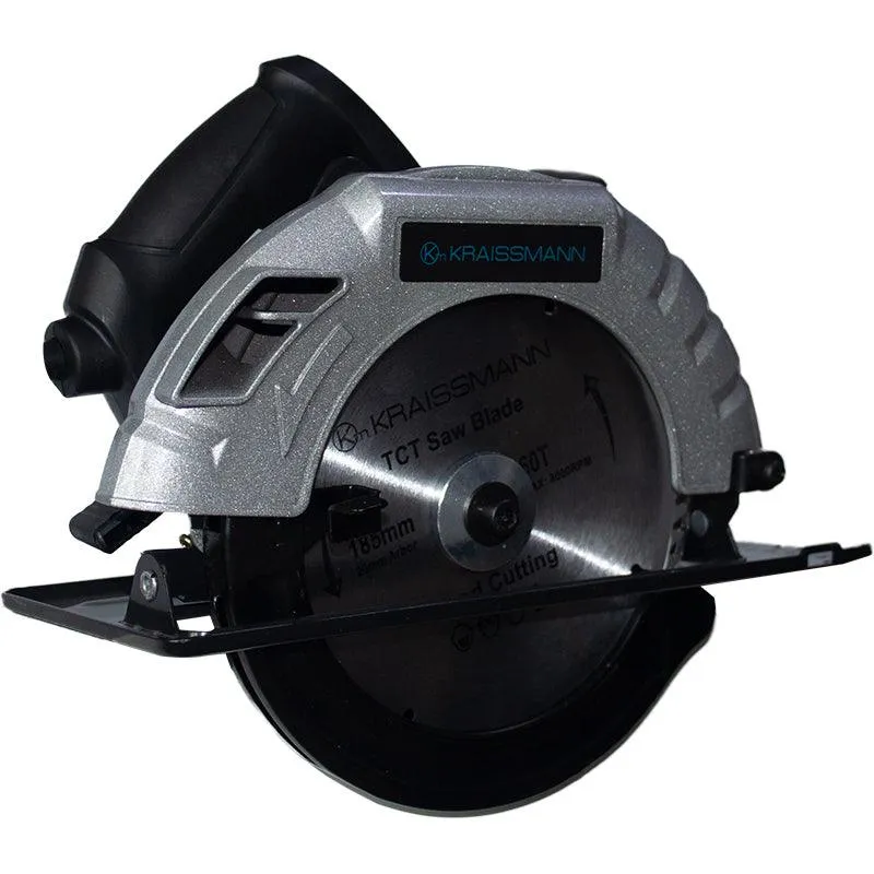 Fierastrau circular Kraissmann CS-185/1650, 1650W, disc Ø185 mm, 62 mm adancime taiere, 5800 RPM