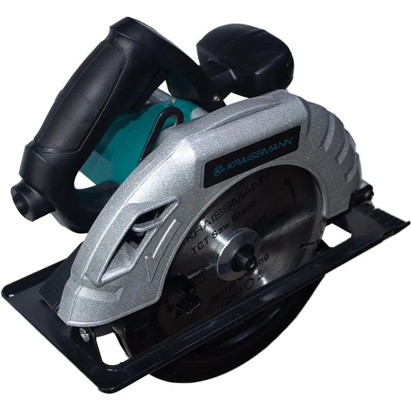 Fierastrau circular Kraissmann CS-185/1650, 1650W, disc Ø185 mm, 62 mm adancime taiere, 5800 RPM