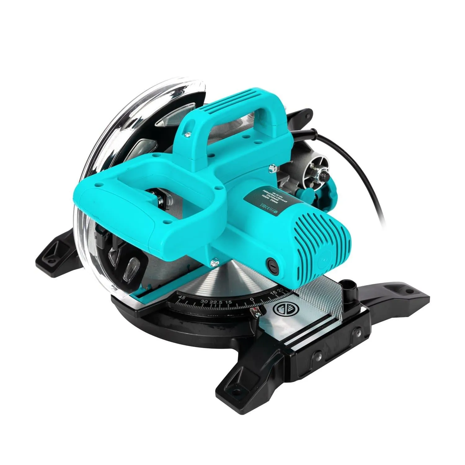 Fierastrau circular stationar 1400W, disc 210mm, turatie 5000rpm, Detoolz DZ-SE106