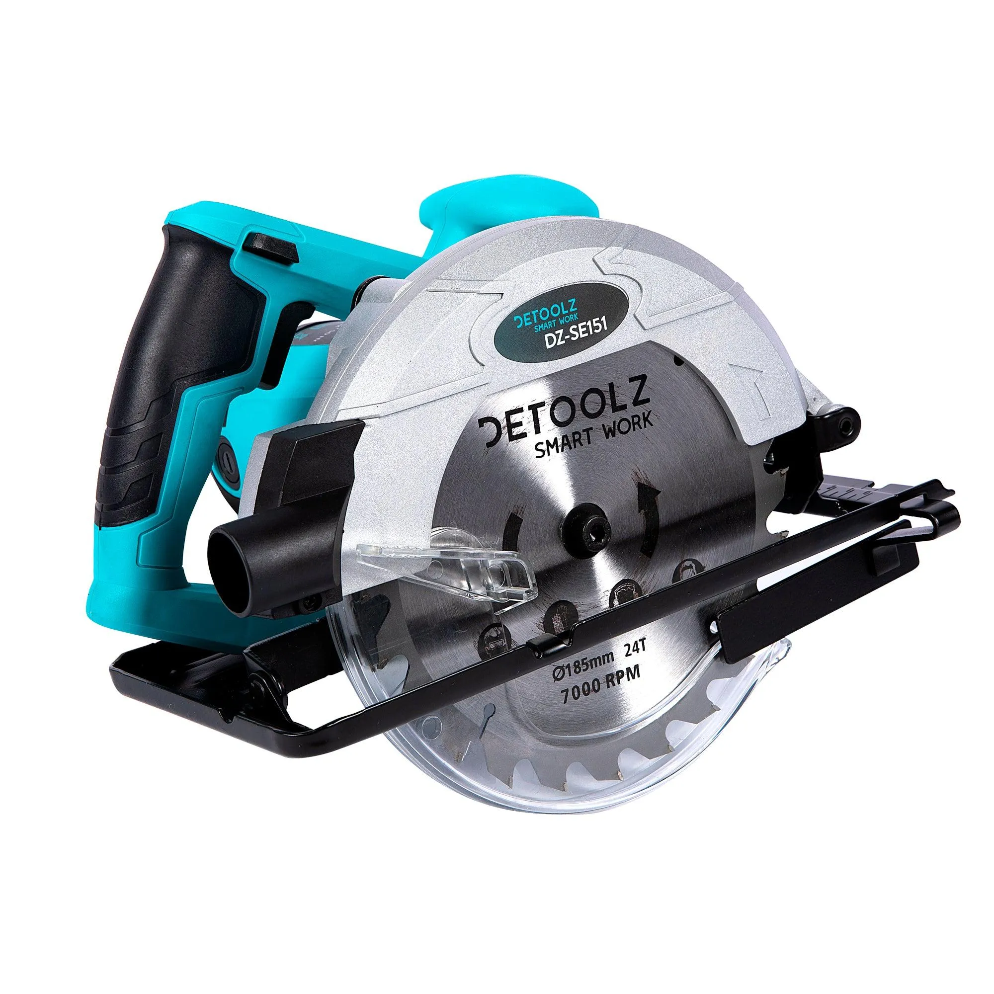 Fierastrau Electric Circular De Mana Detoolz 1500W, 185Mm, 5500 Rot/Min, Unghi De 45˚