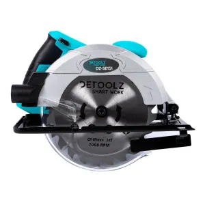 Fierastrau Electric Circular De Mana Detoolz 1500W, 185Mm, 5500 Rot/Min, Unghi De 45˚
