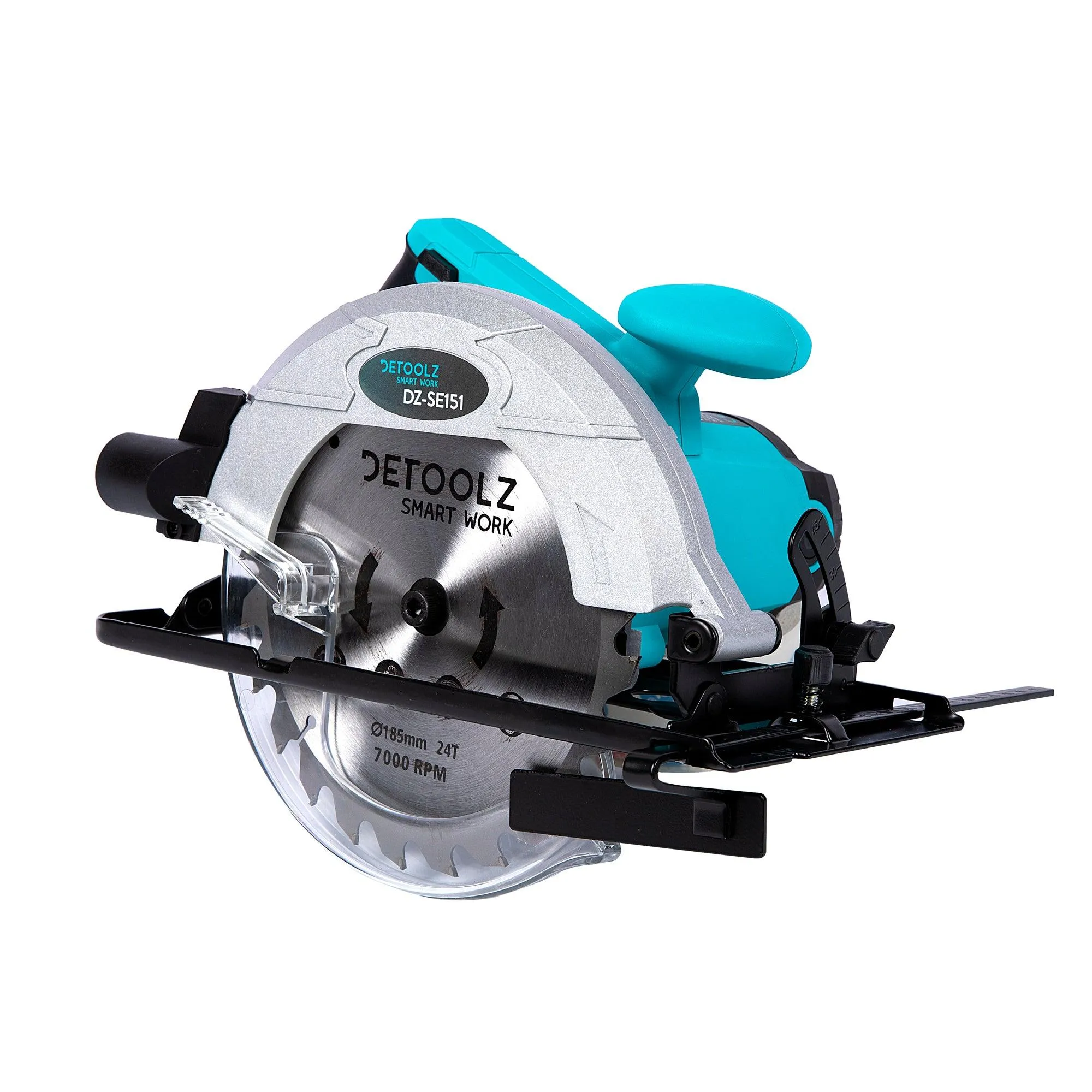 Fierastrau Electric Circular De Mana Detoolz 1500W, 185Mm, 5500 Rot/Min, Unghi De 45˚