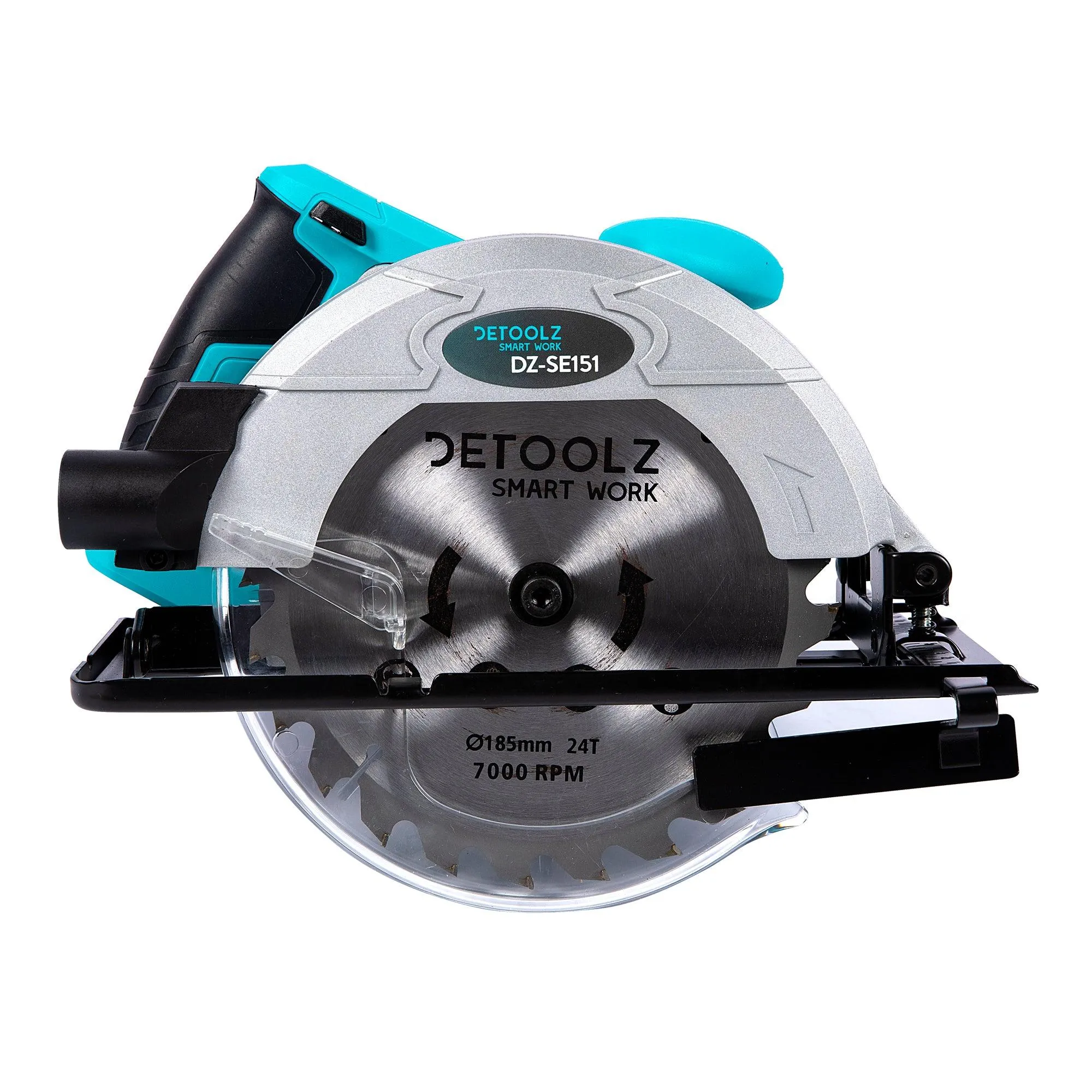 Fierastrau Electric Circular De Mana Detoolz 1500W, 185Mm, 5500 Rot/Min, Unghi De 45˚
