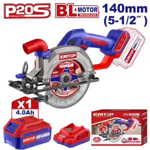 Fierăstrău Circular cu 1 Acumulator 4.0AH, 140mm - ELCS14021, EMTOP