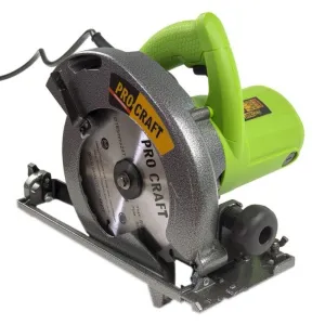 Fierăstrău Circular PROCRAFT – 2000W, Disc de 185mm, Viteză 5000 rpm, Ajustare Adâncime și Unghi de Tăiere