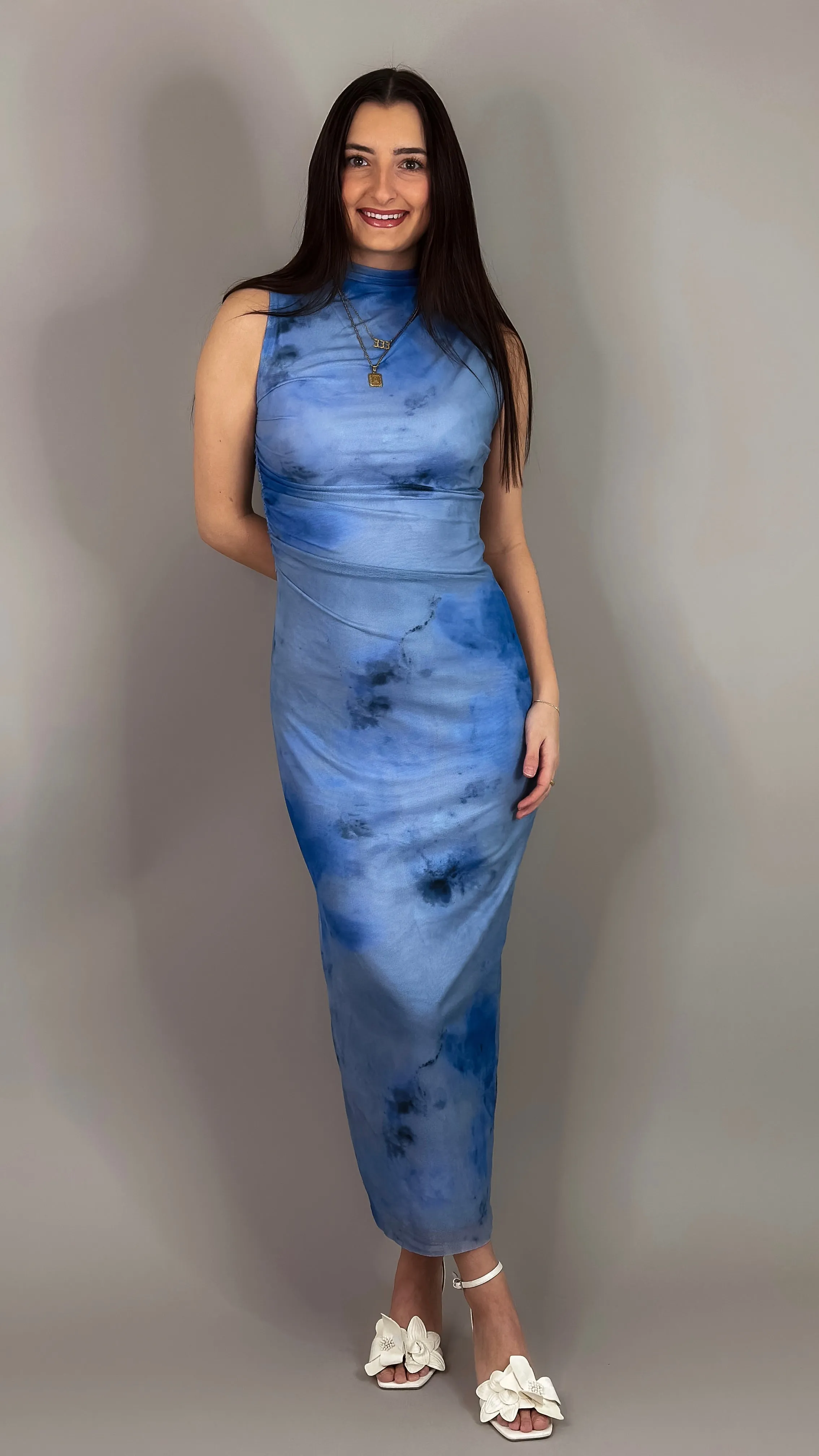 Fiji Blue Maxi Dress