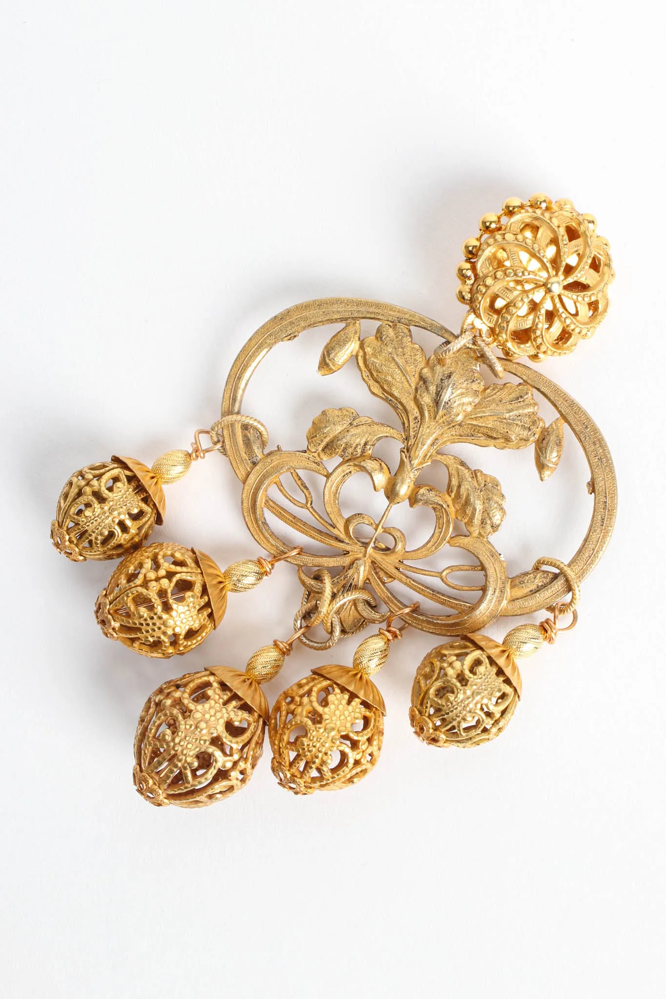 Filigree Bloom Multi Orb Earrings