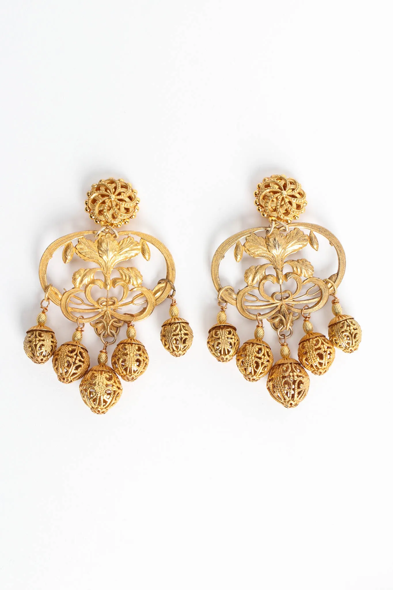 Filigree Bloom Multi Orb Earrings