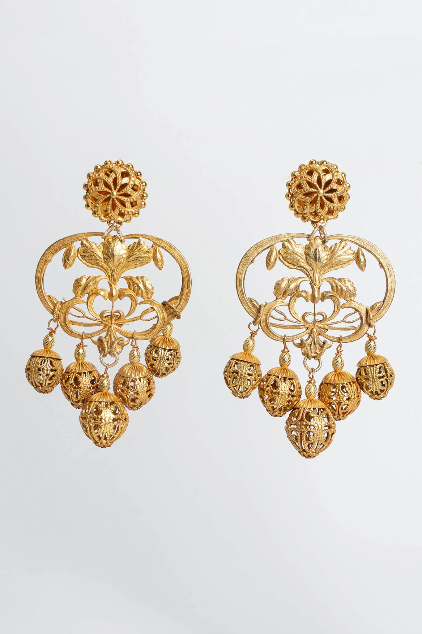 Filigree Bloom Multi Orb Earrings