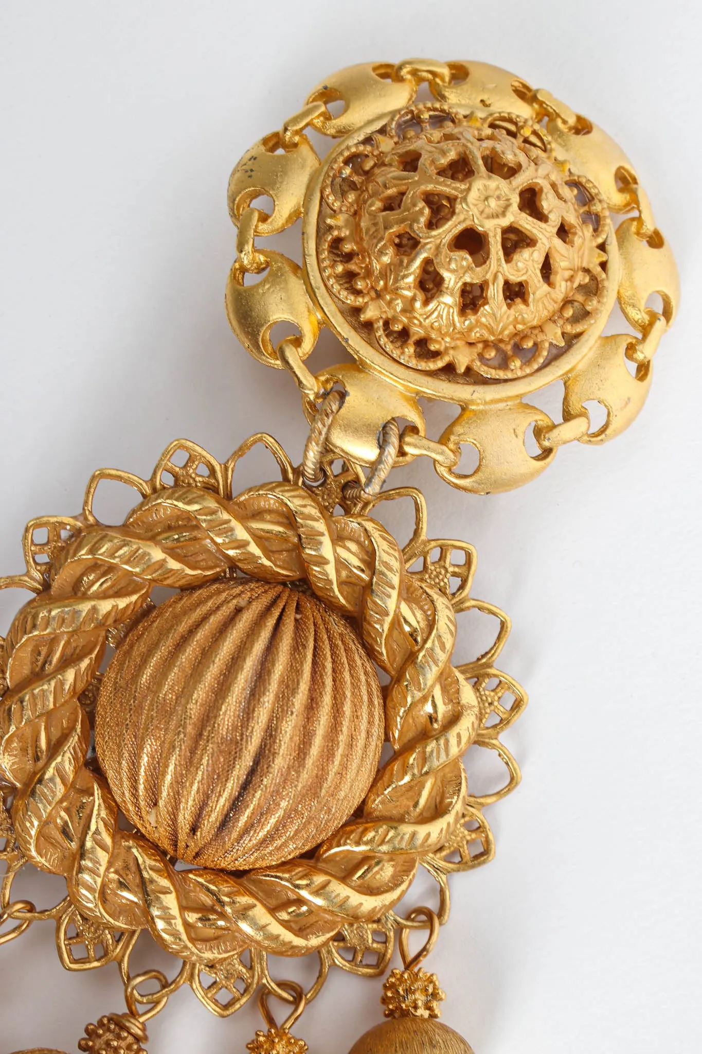 Filigree Multi Globe Twist Earrings