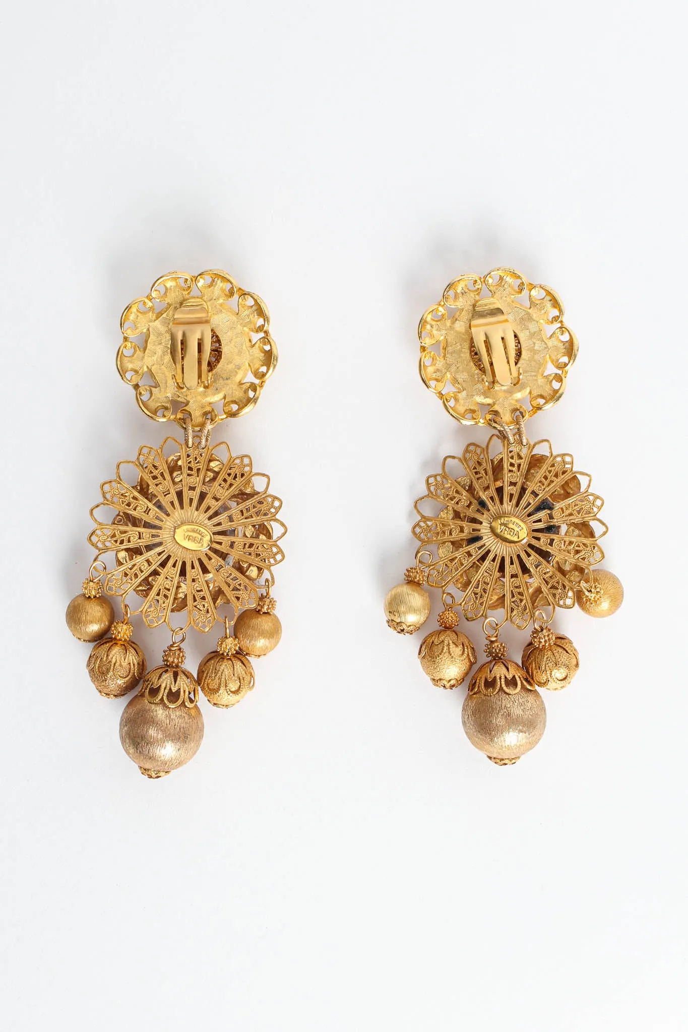 Filigree Multi Globe Twist Earrings