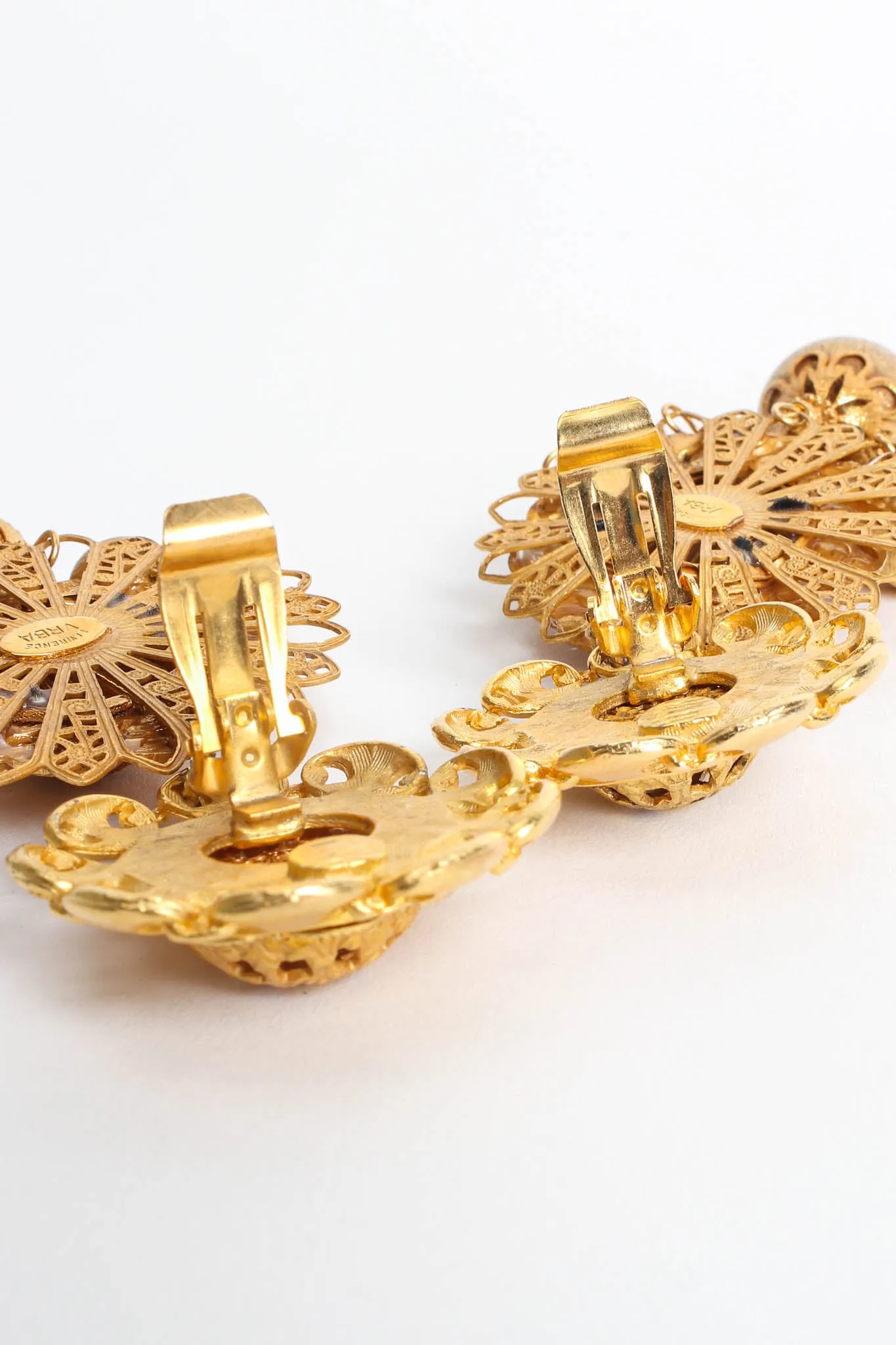 Filigree Multi Globe Twist Earrings