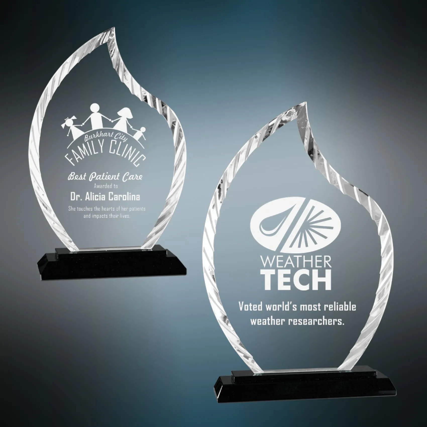 Flame Accent Glass Award