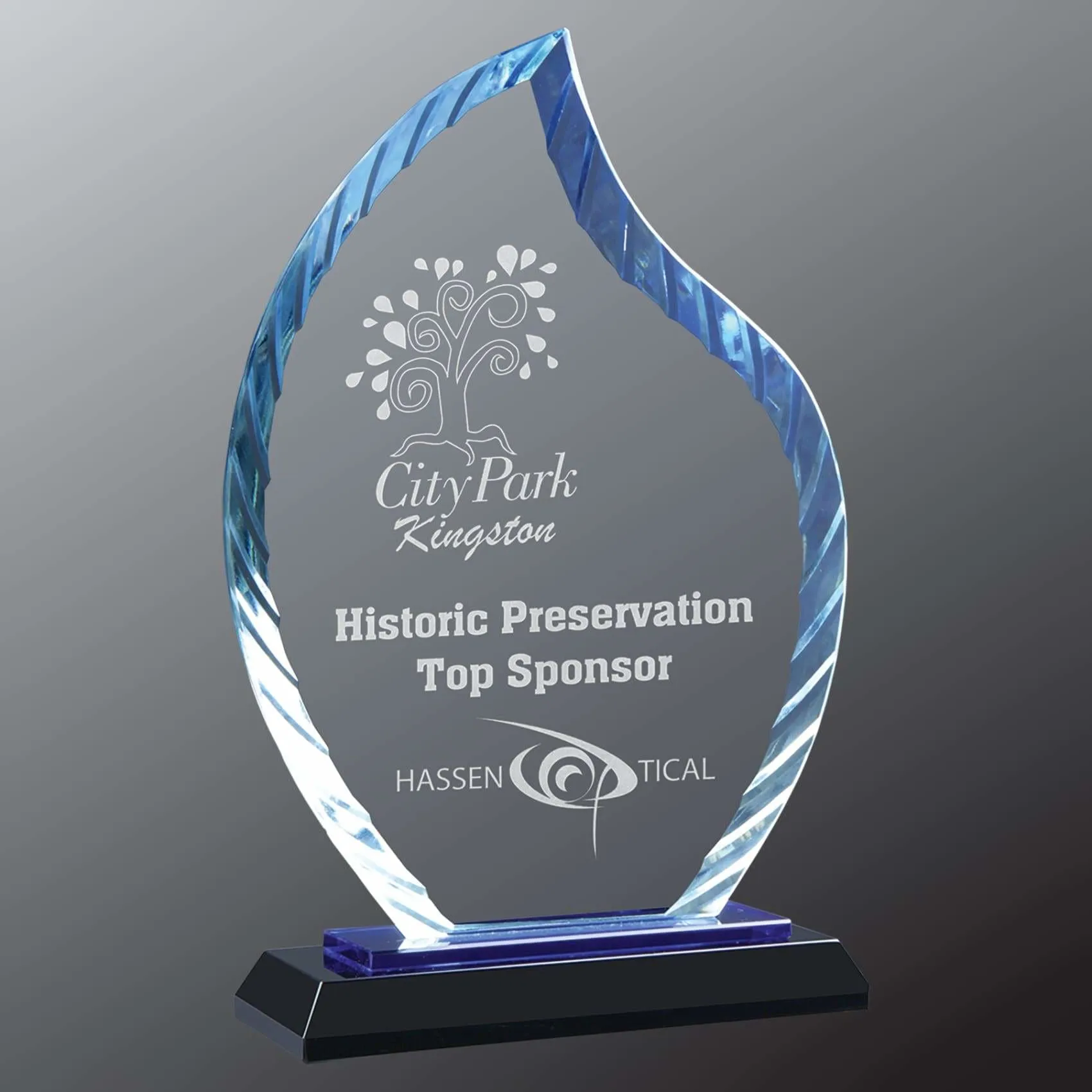 Flame Accent Glass Award