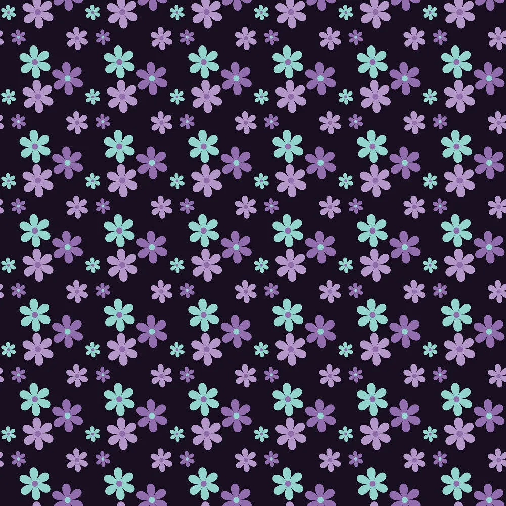 Floral Pattern Heat Transfer Vinyl Sheet