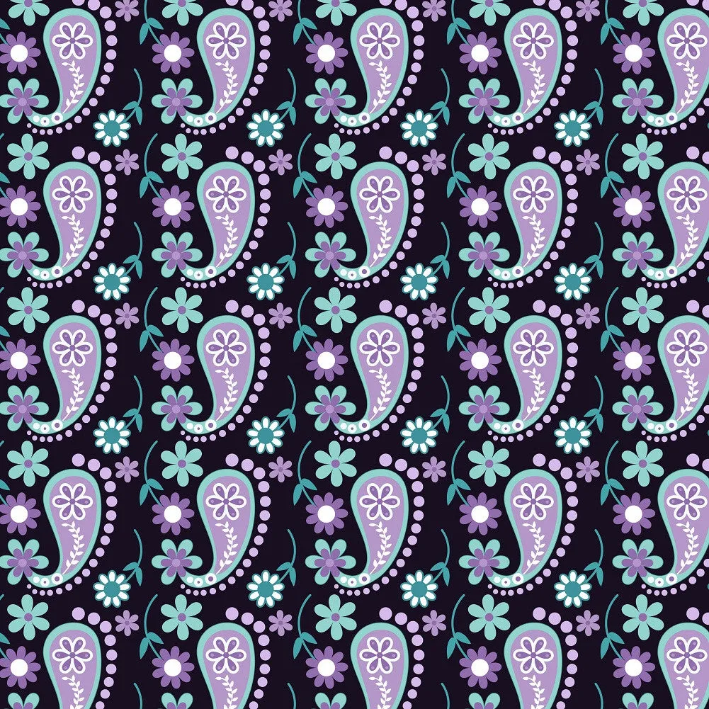 Floral Pattern Heat Transfer Vinyl Sheet