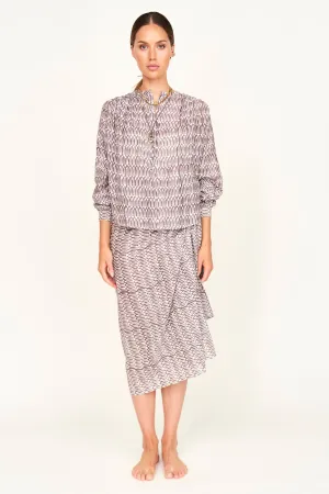 Florence Blouse in Grappa Minnow
