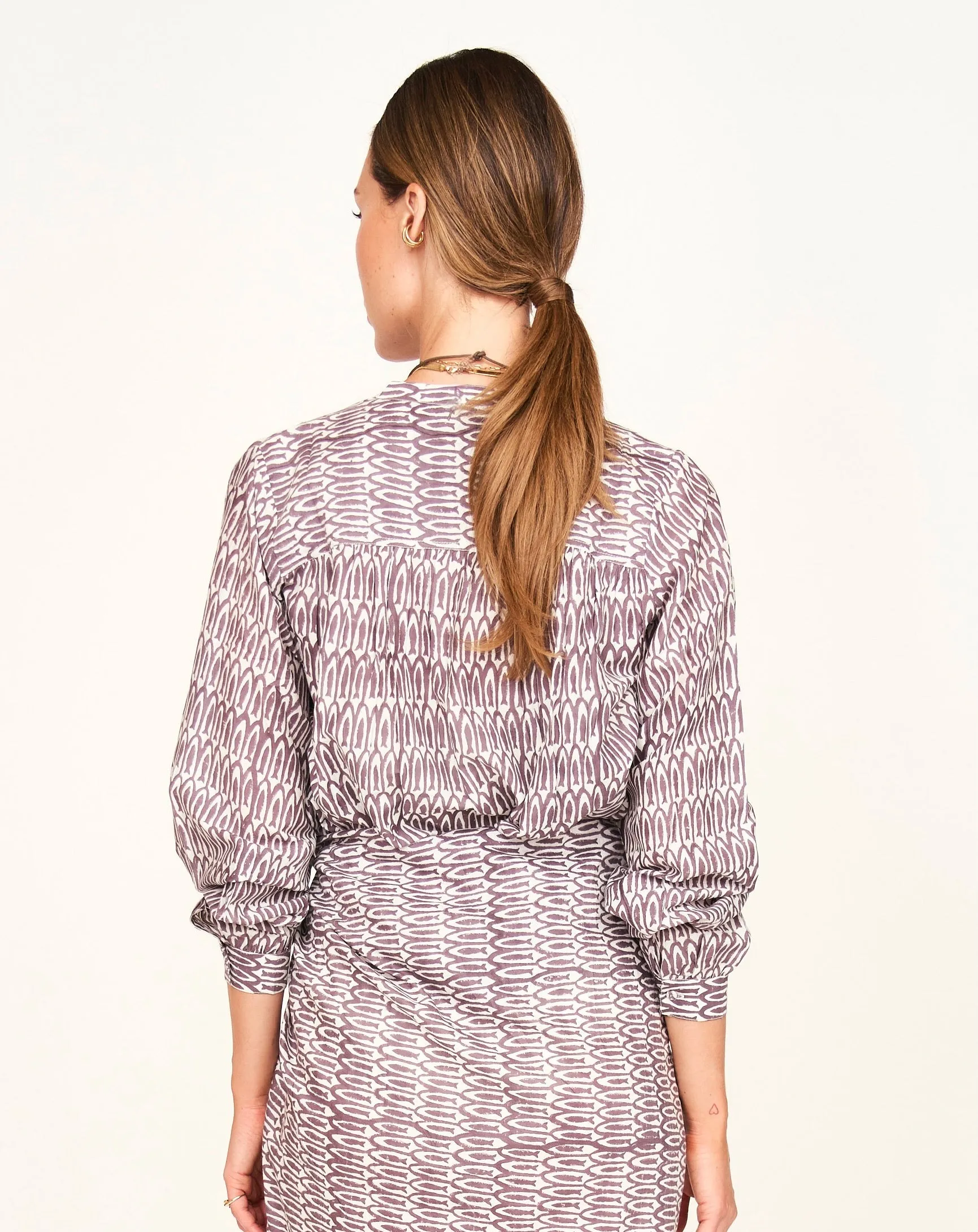 Florence Blouse in Grappa Minnow