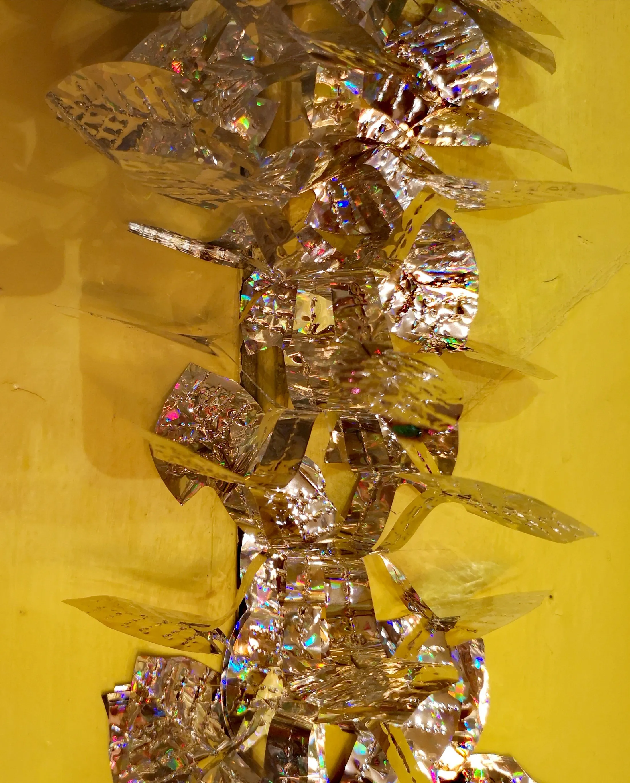 Foil honeycomb garlands