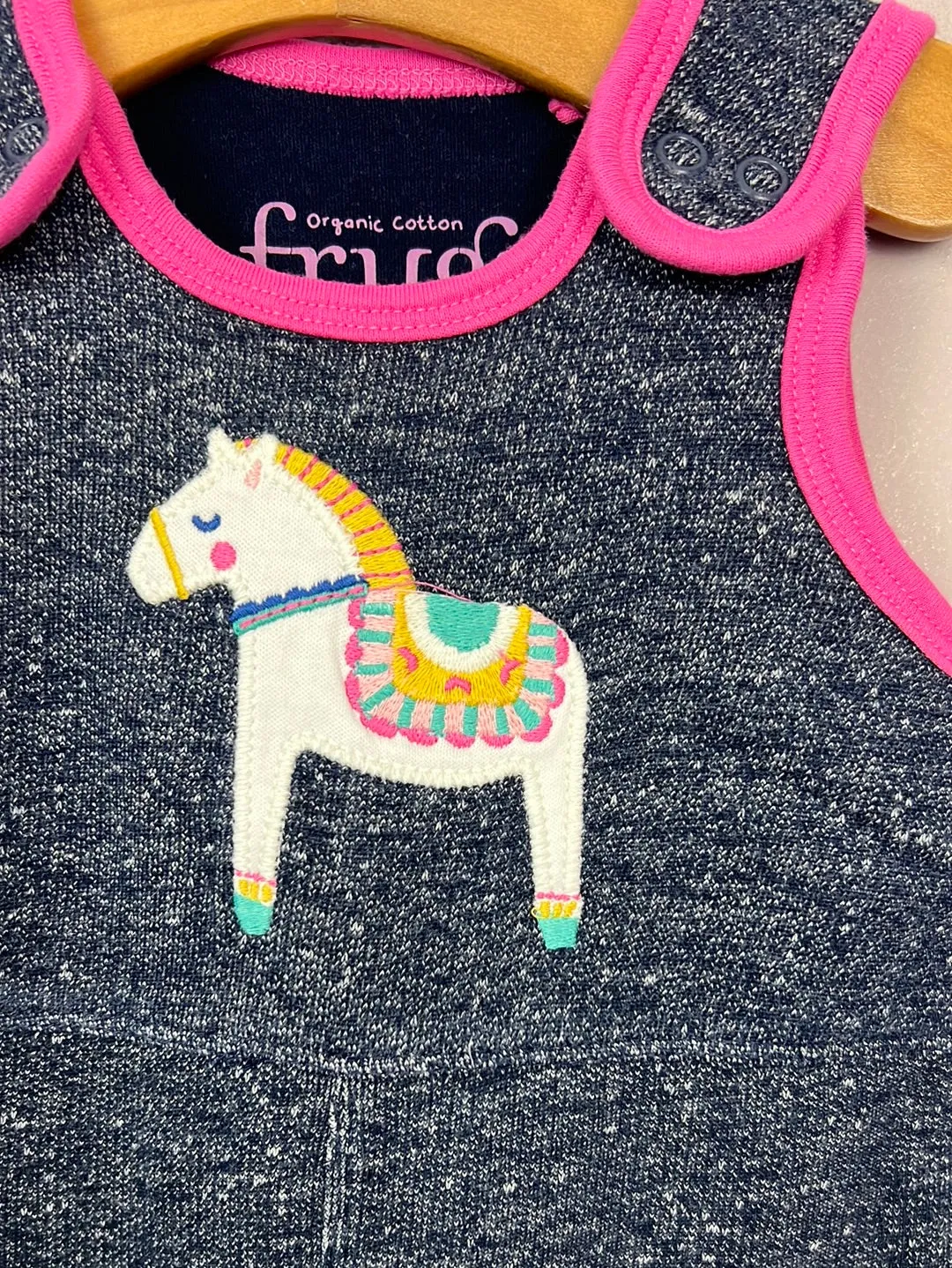 Frugi Scandi horse dungarees 0-3m