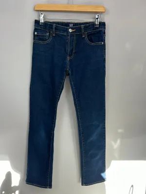 GAP Stretch Straight dark wash jeans 14y