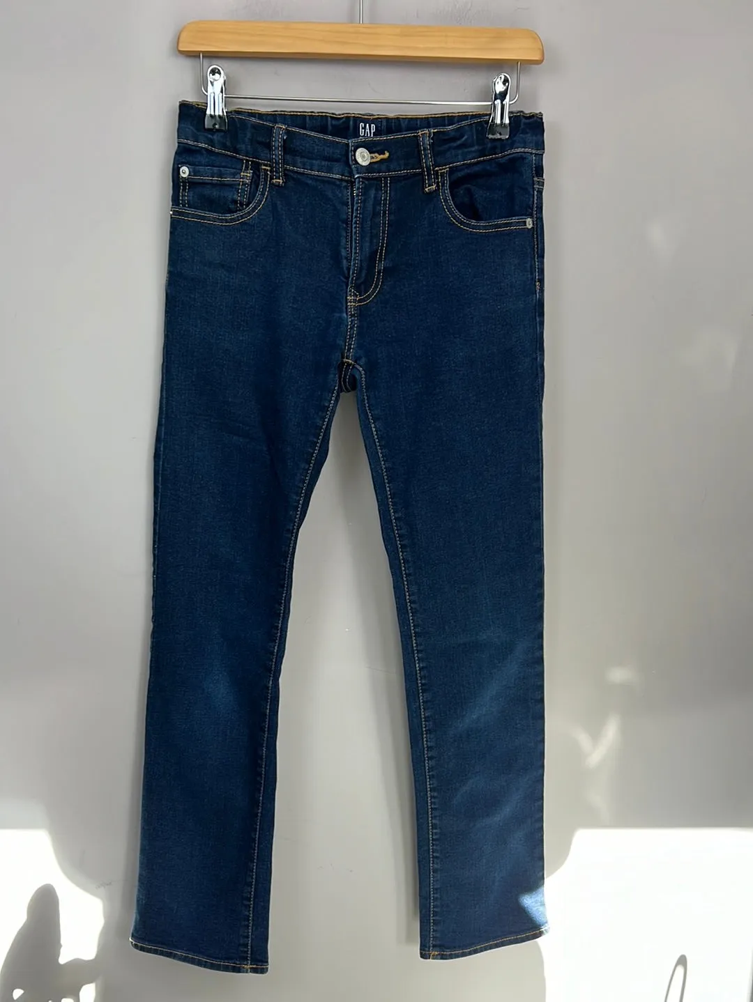 GAP Stretch Straight dark wash jeans 14y