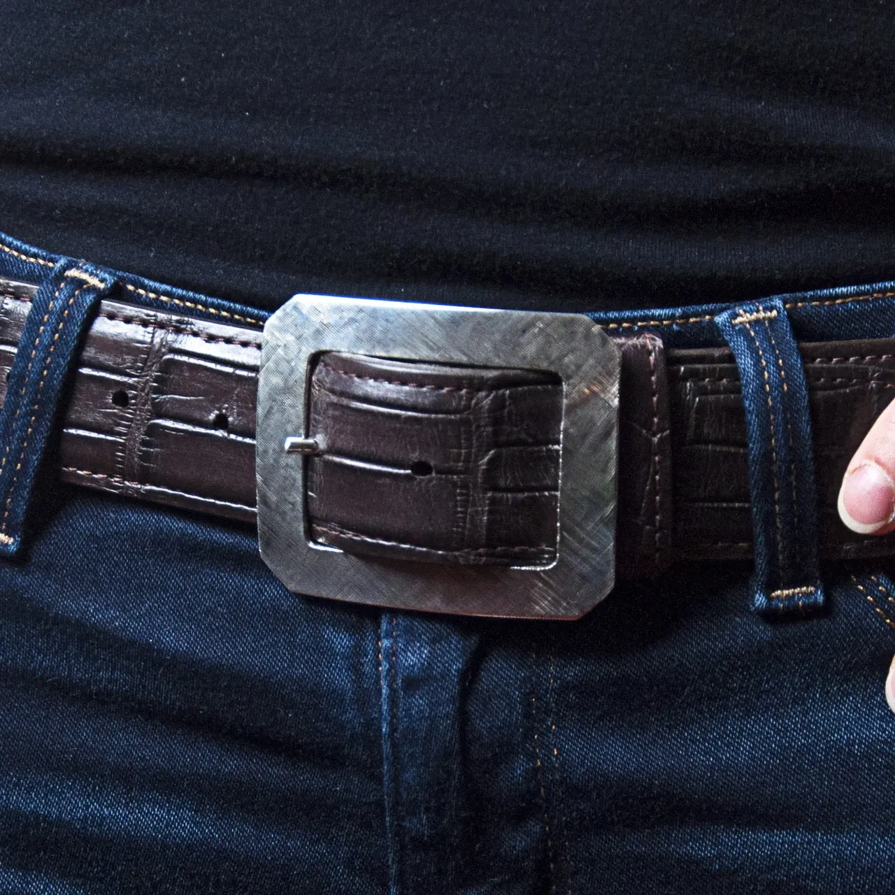 Garrison Modern Etched Buckle
