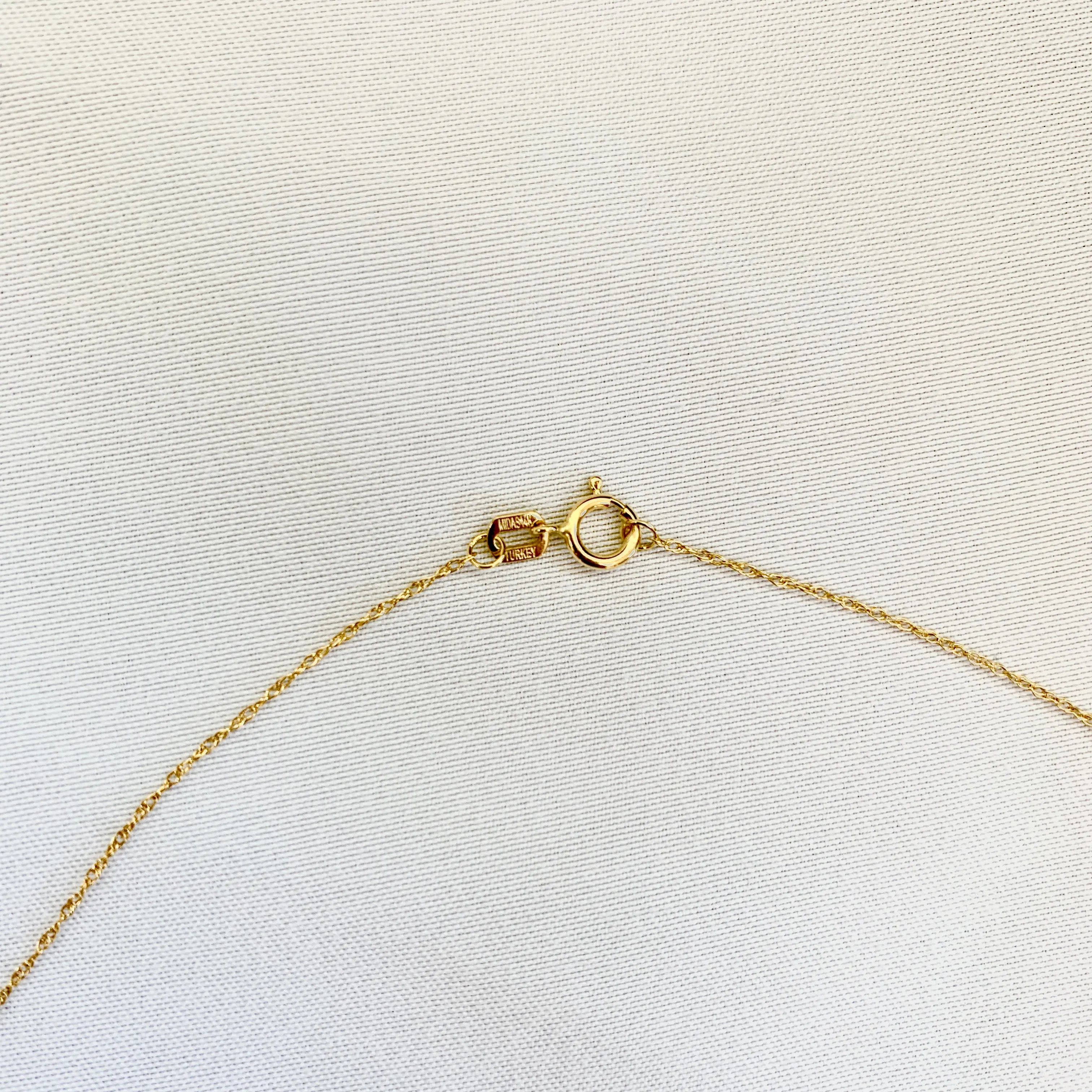 Gavriel Dog Bone Charm Necklace in 14K Gold