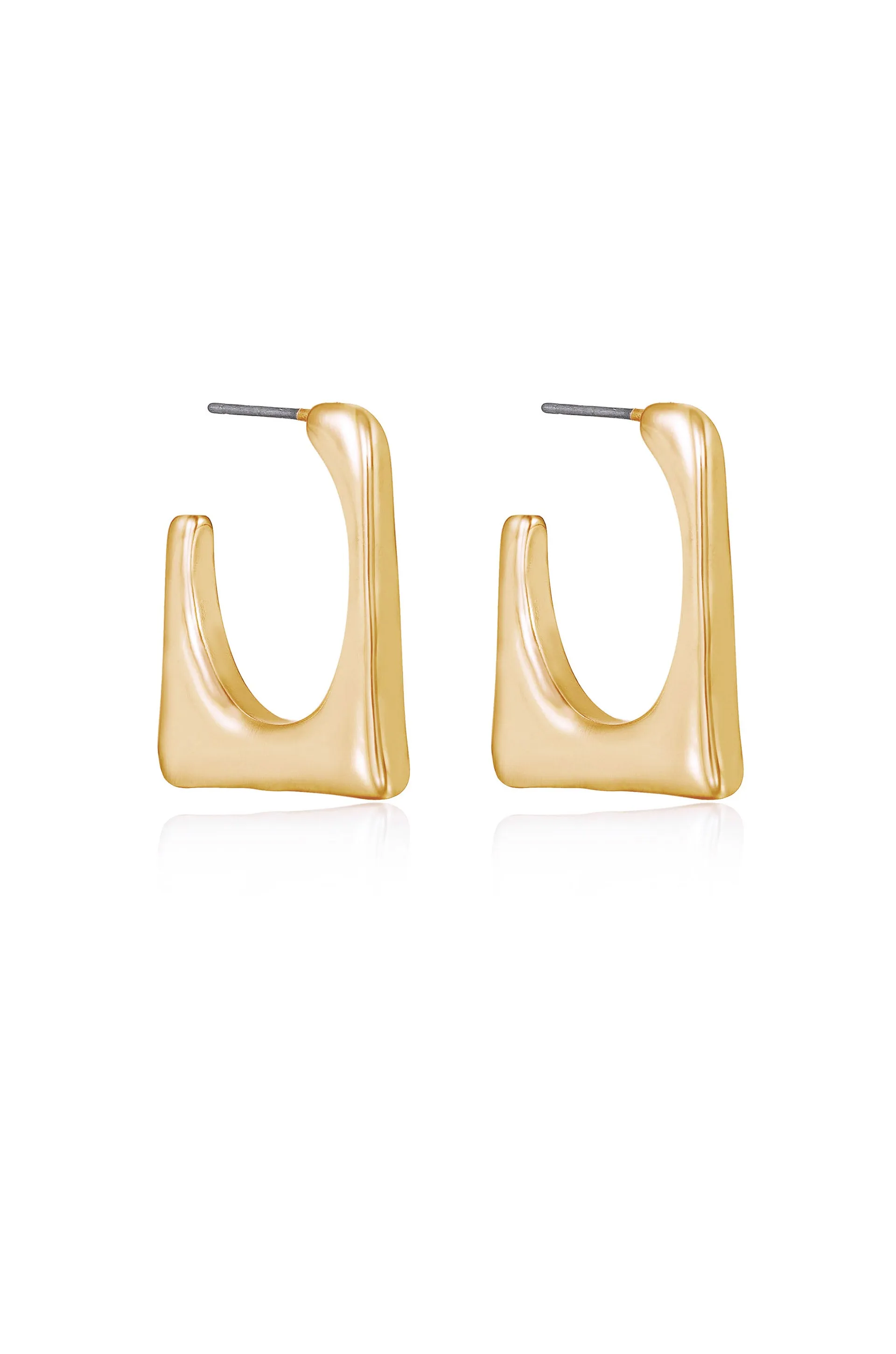 Geo Modern Cutout Hoops