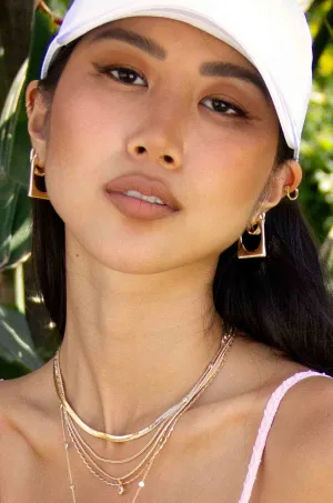 Geo Modern Cutout Hoops