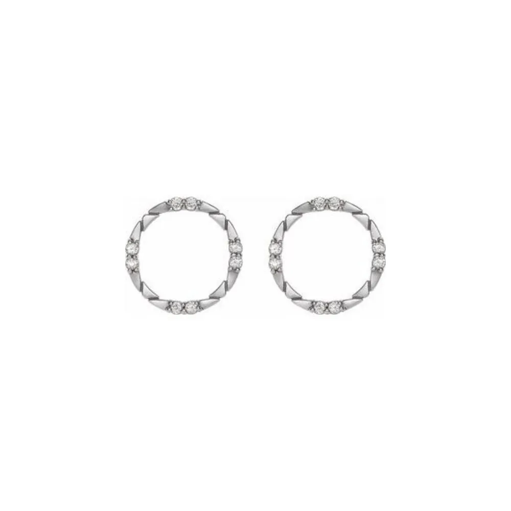 Geometric Circular Earrings