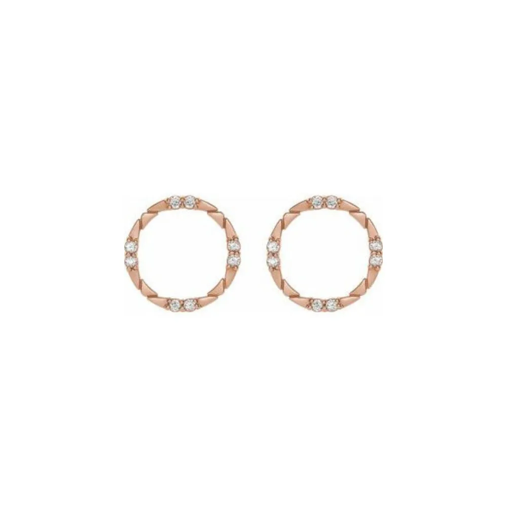 Geometric Circular Earrings