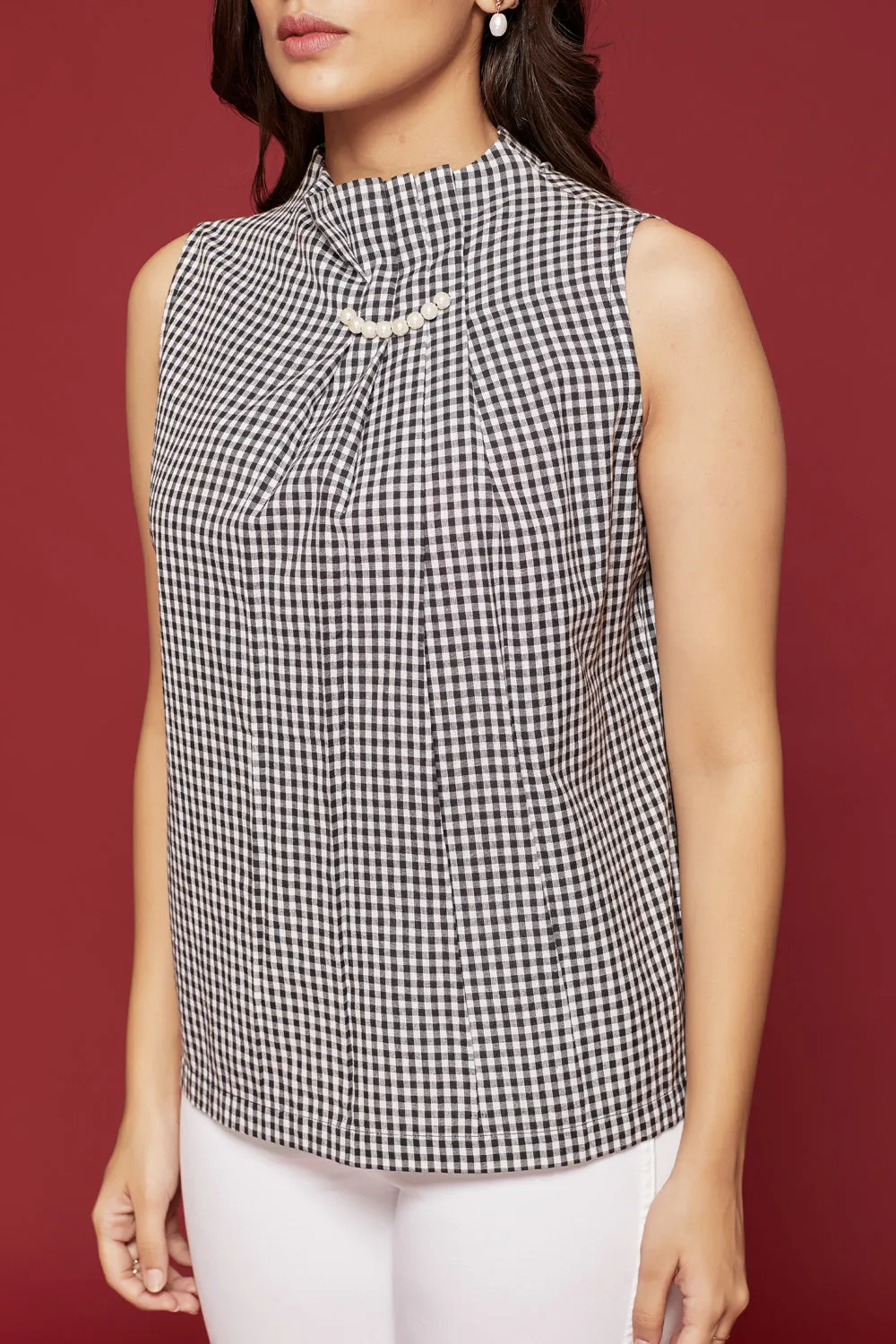 gingham top