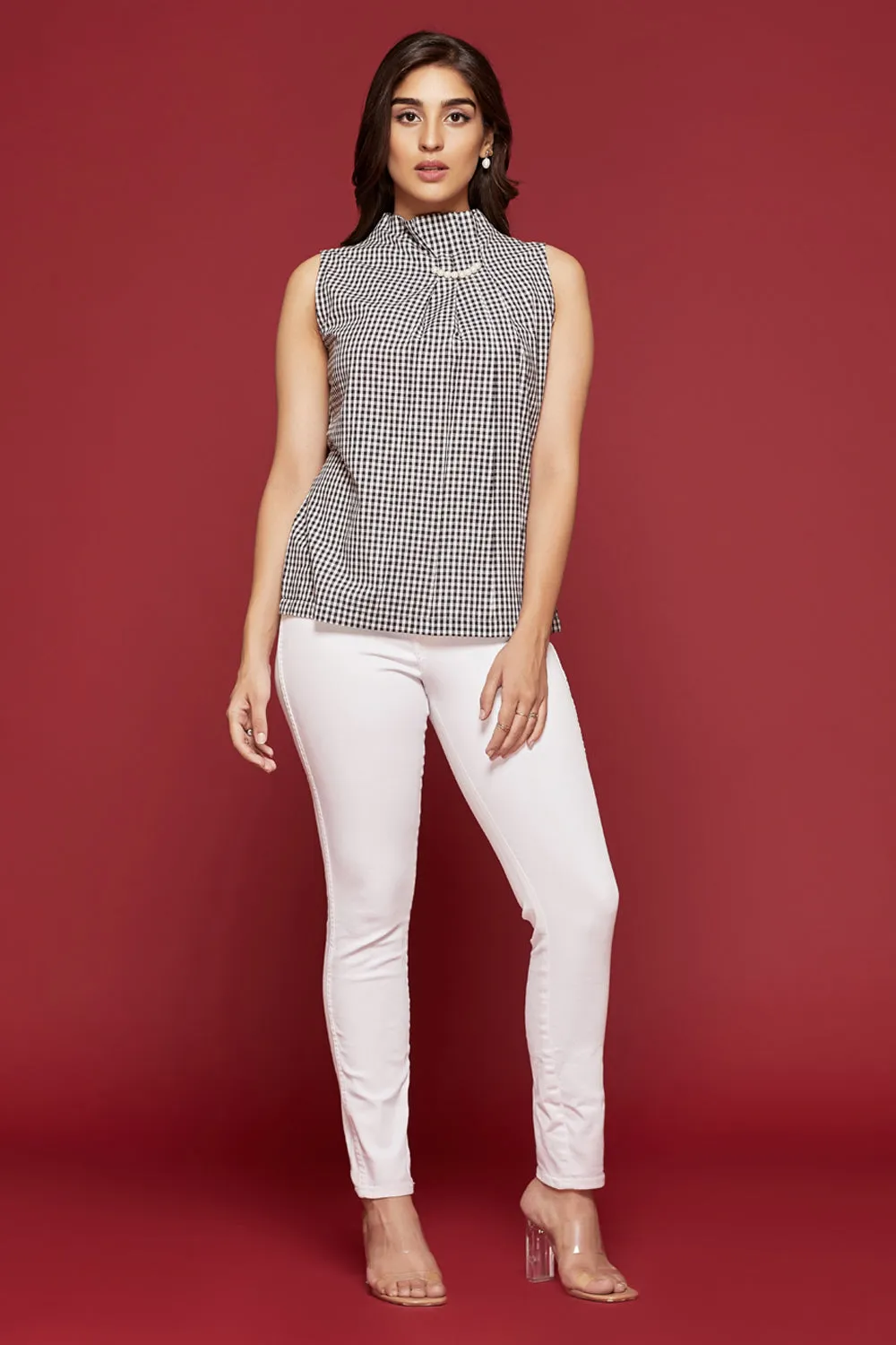 gingham top