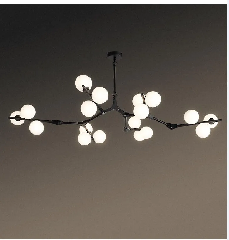 Glass Orb Branch Chandelier