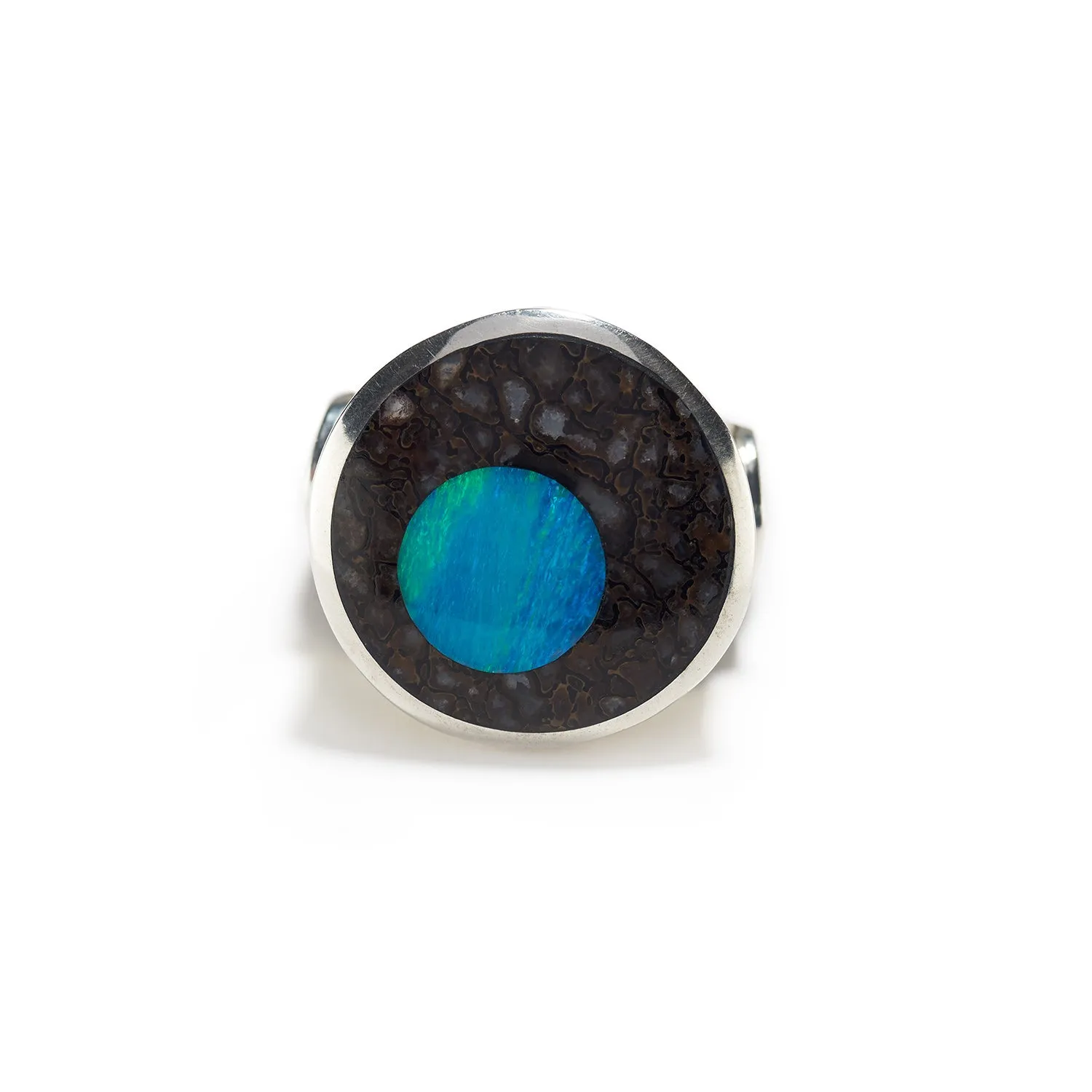 Glowing Orb Opal Ring