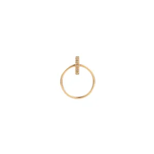 GOSSAMER Diamond Door Knocker Earring Small size