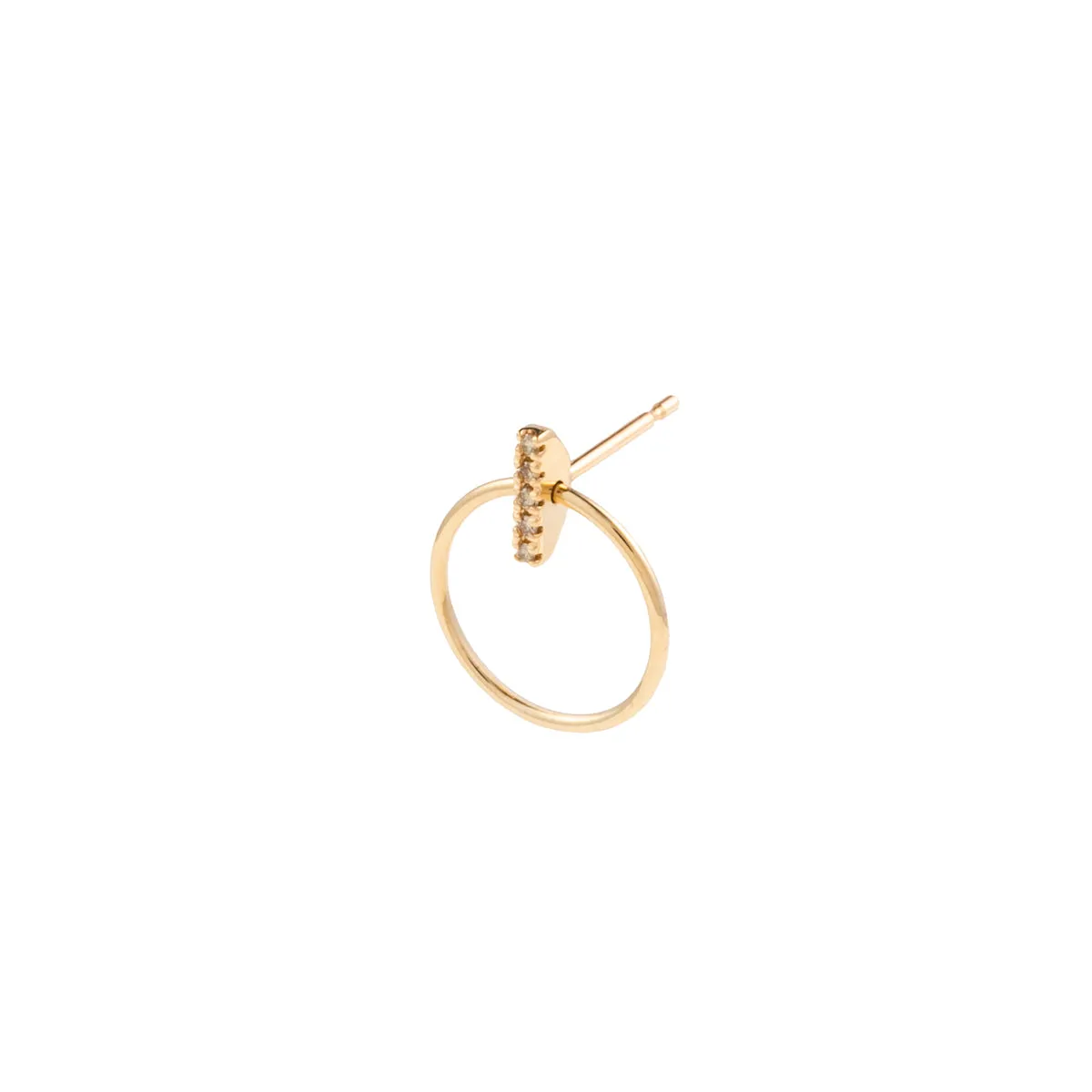 GOSSAMER Diamond Door Knocker Earring Small size