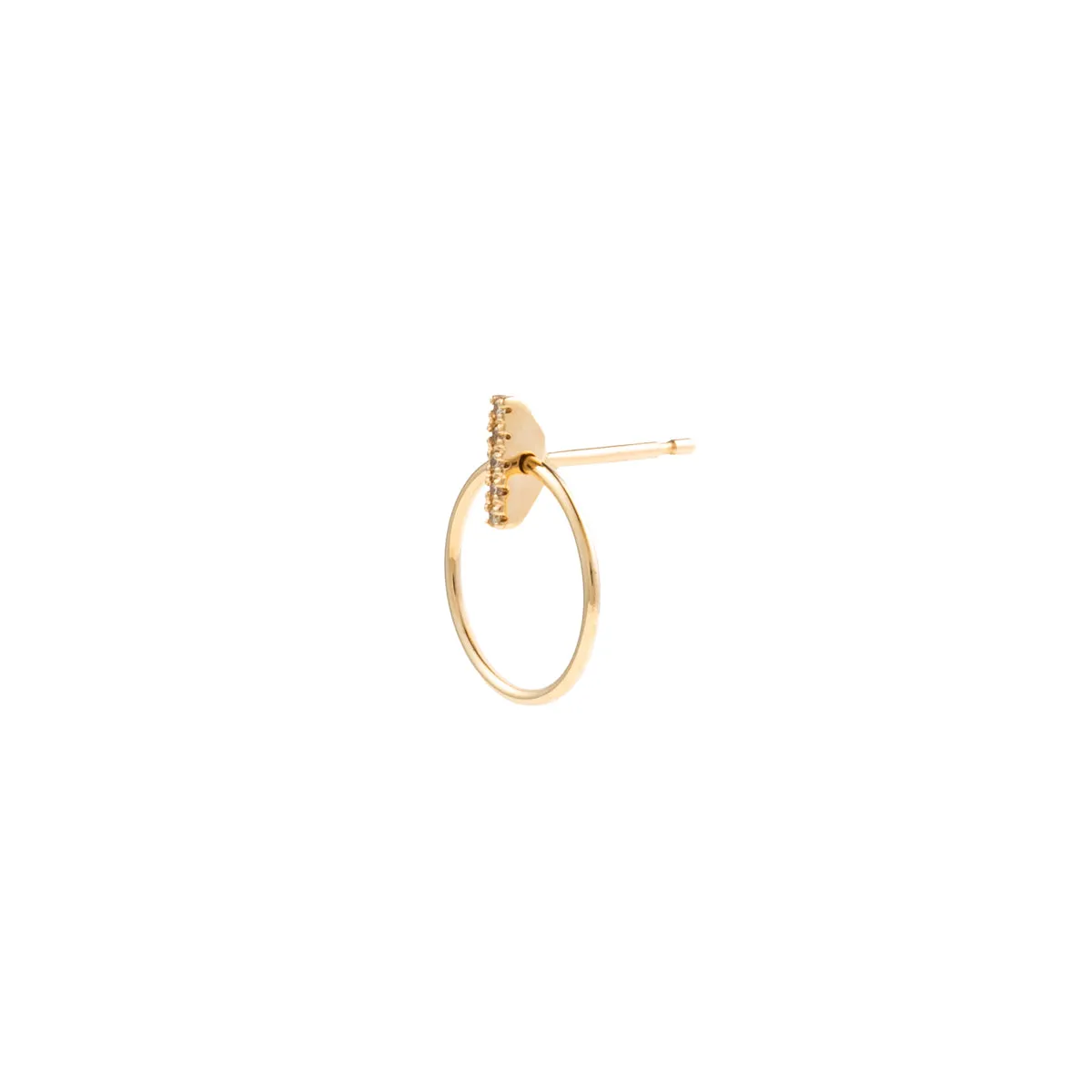 GOSSAMER Diamond Door Knocker Earring Small size