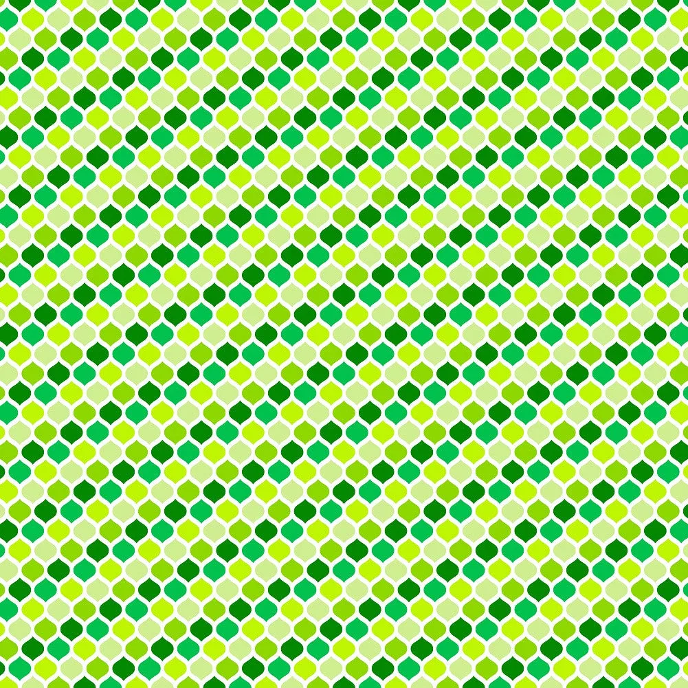 Green Patterns Adhesive Vinyl Sheet