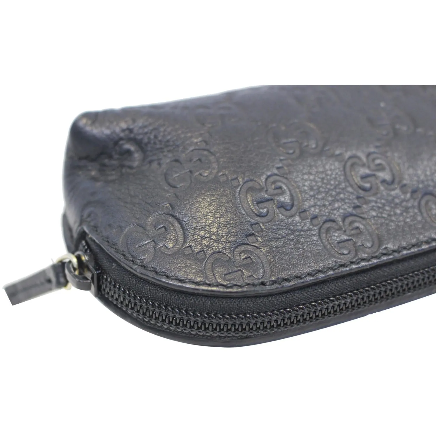 GUCCI Guccissima Cosmetic Case Bag Black 272367