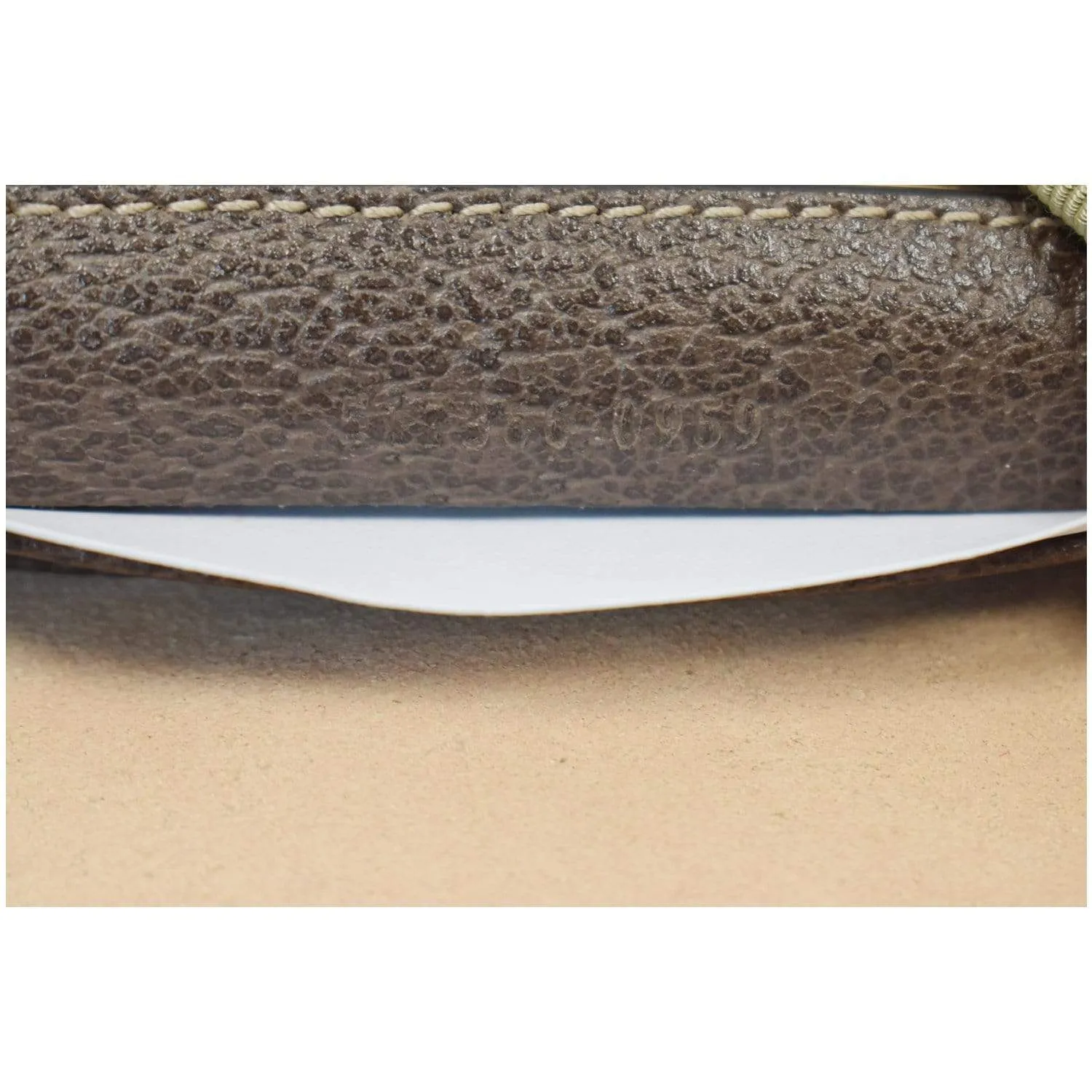 GUCCI Ophidia GG Supreme Monogram Phone Case Wristlet Brown 517366