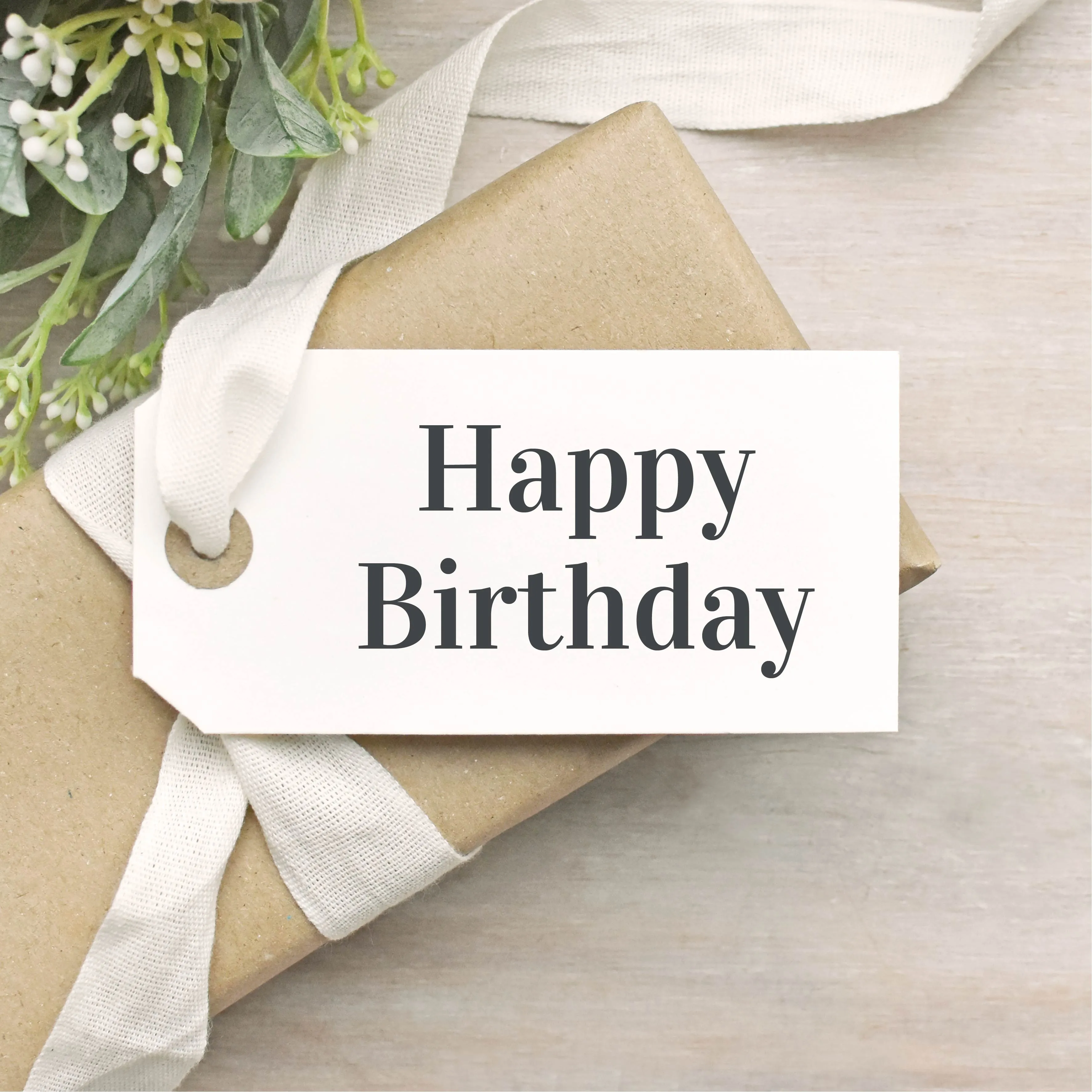 Happy Birthday Simple Rubber Stamp