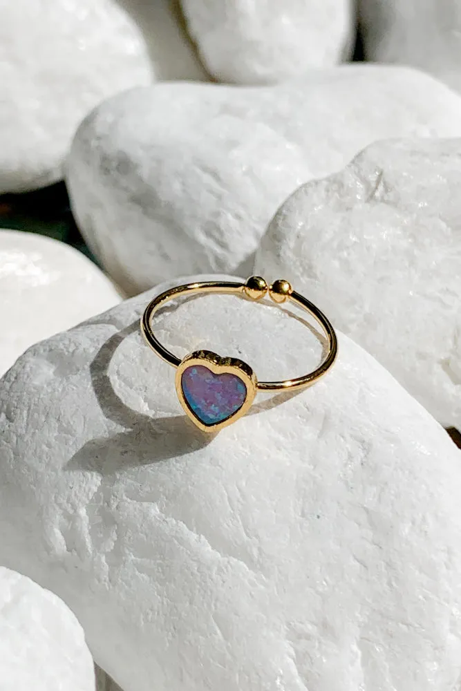 Heart Opal Ring