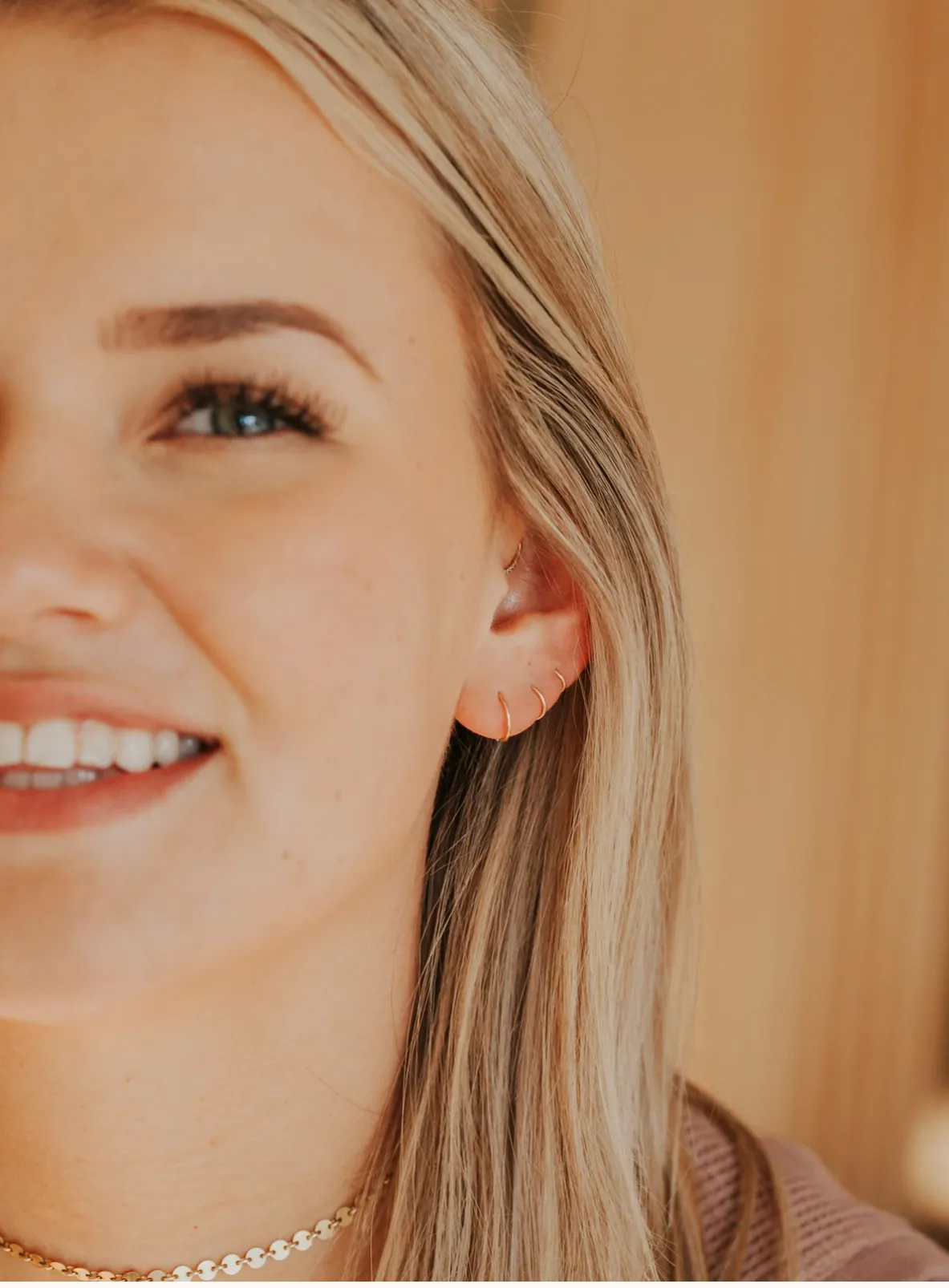 HELLO ADORN TINY HOOPS | SILVER   GOLD