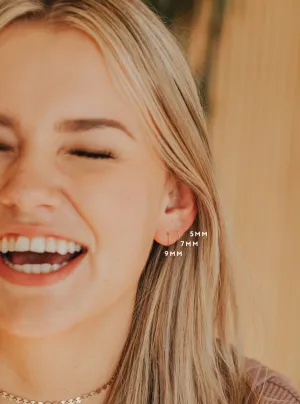 HELLO ADORN TINY HOOPS | SILVER   GOLD