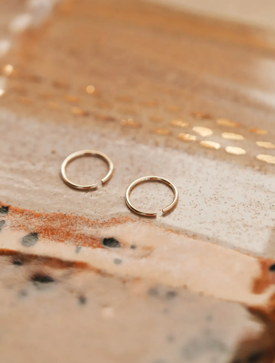 HELLO ADORN TINY HOOPS | SILVER   GOLD