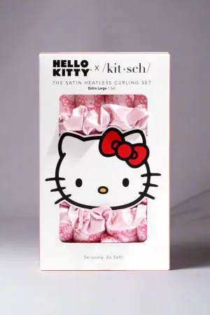 Hello Kitty x Kitsch XL Heatless Curling Set - Pink Hello Kitty Faces